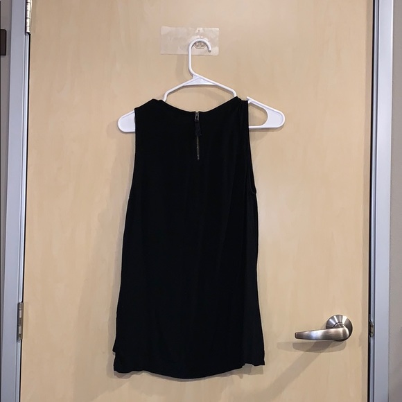 Madewell Black Zip Back Tank Top - Picture 2 of 5